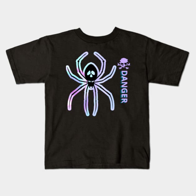 Spider Gradient style Kids T-Shirt by GLOWMART2